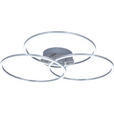 LED-DECKENLEUCHTE 71/52/9 cm   - Alufarben, Design, Kunststoff/Metall (71/52/9cm) - Novel