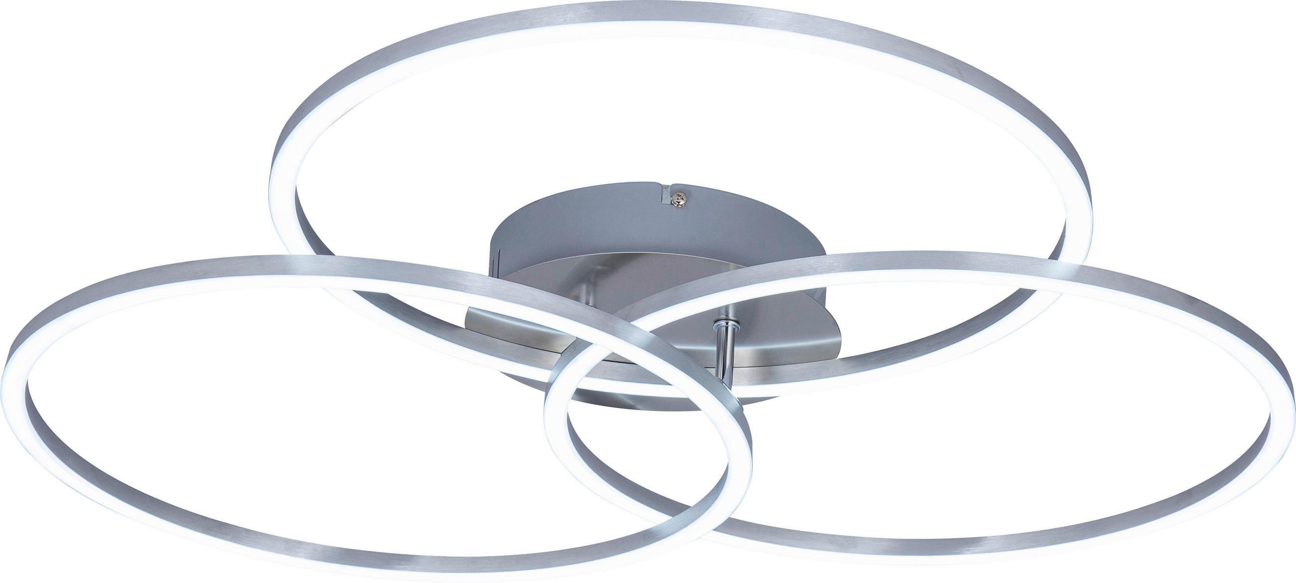 LED-DECKENLEUCHTE 71/52/9 cm   - Alufarben, Design, Kunststoff/Metall (71/52/9cm) - Novel