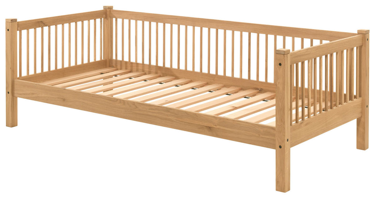 BETT 90/200 cm  in Naturfarben  - Naturfarben, MODERN, Holz (90/200cm) - MID.YOU