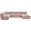 WOHNLANDSCHAFT in Cord Altrosa  - Altrosa, Trend, Textil (210/390/185cm) - Livetastic