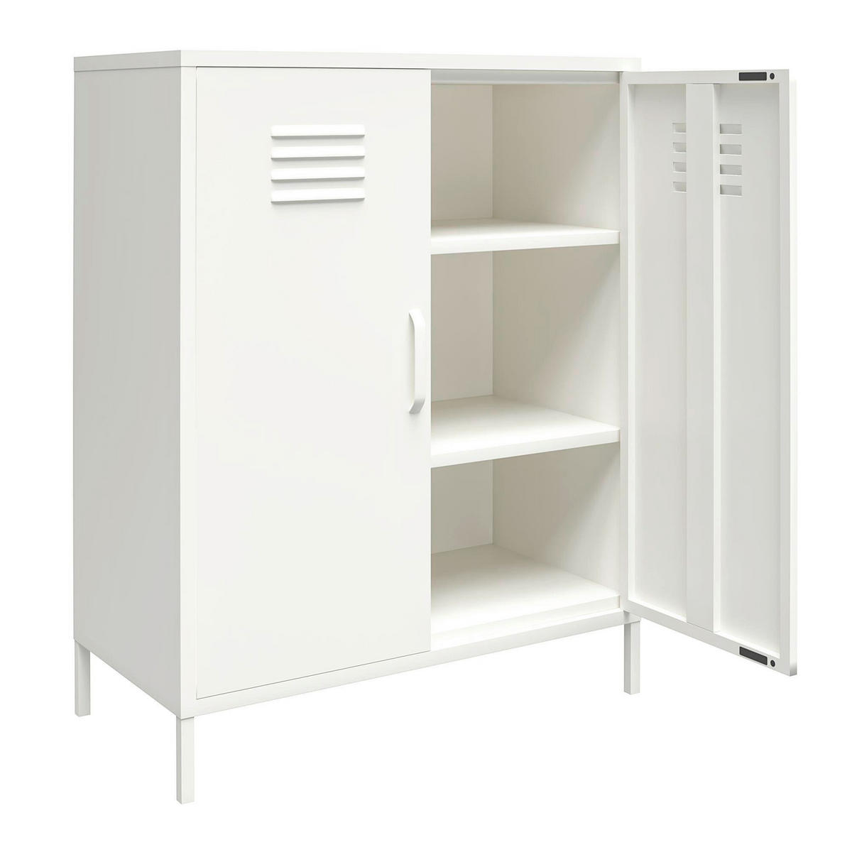 HIGHBOARD Mission District  in 40/102/80 cm  - Weiß, Design, Metall (40/102/80cm) - MID.YOU