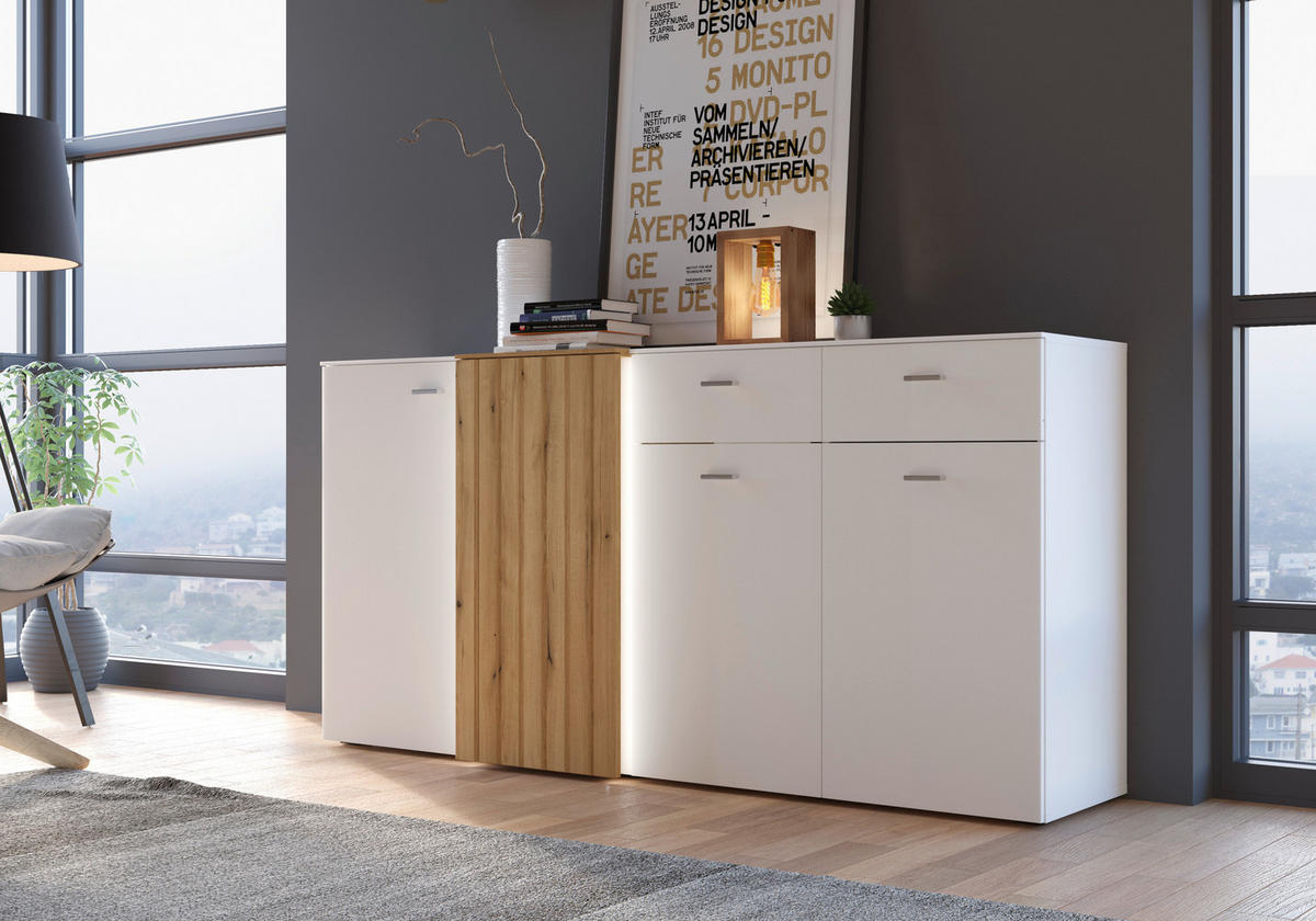 ŠIROKA KOMODA,  - Konvencionalno, kovina/umetna masa (178/88/45cm) - Hom`in