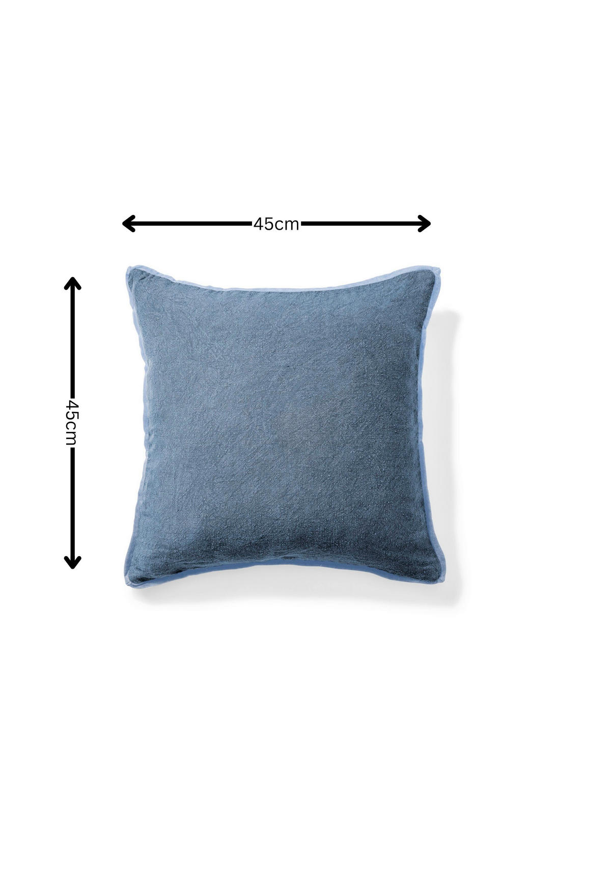 ZIERKISSEN Winter 2026  - Blau, Basics, Textil (45/45cm) - FYNCH-HATTON