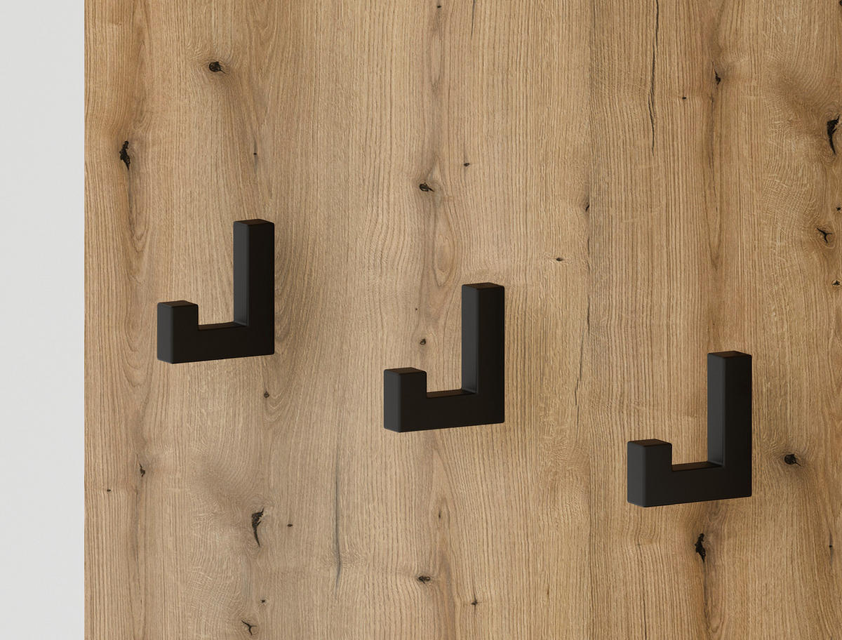 GARDEROBE  in 100/204/40 cm  - Graphitfarben/Eiche Artisan, KONVENTIONELL, Holzwerkstoff (100/204/40cm) - Boxxx