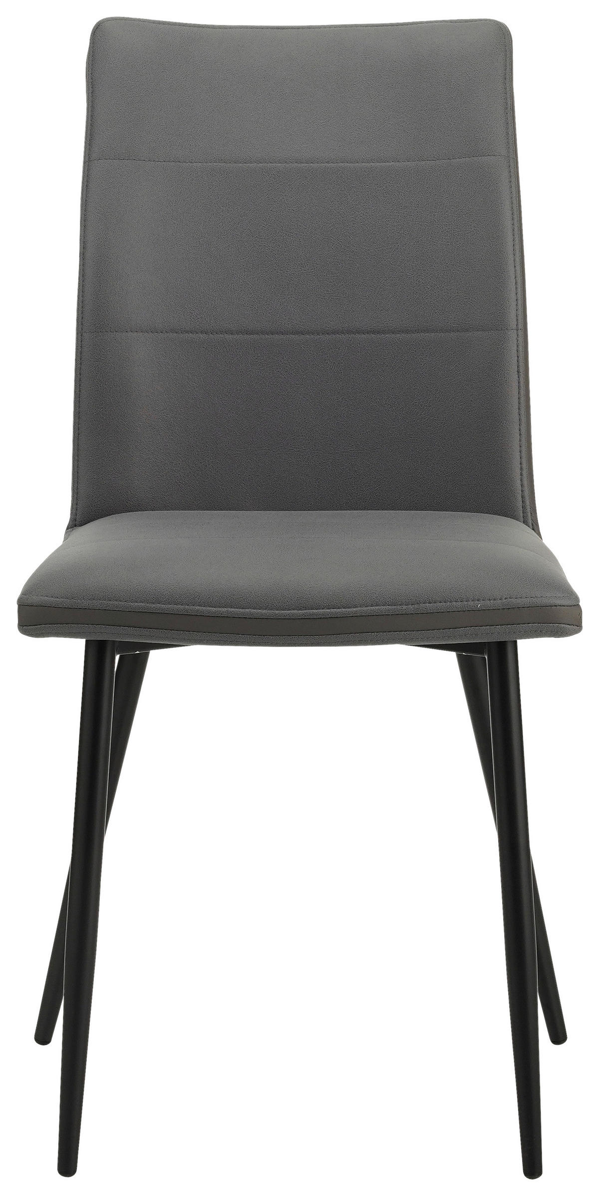 TISCHGRUPPE Grau, Schwarz  - Schwarz/Grau, MODERN, Textil/Metall - MID.YOU