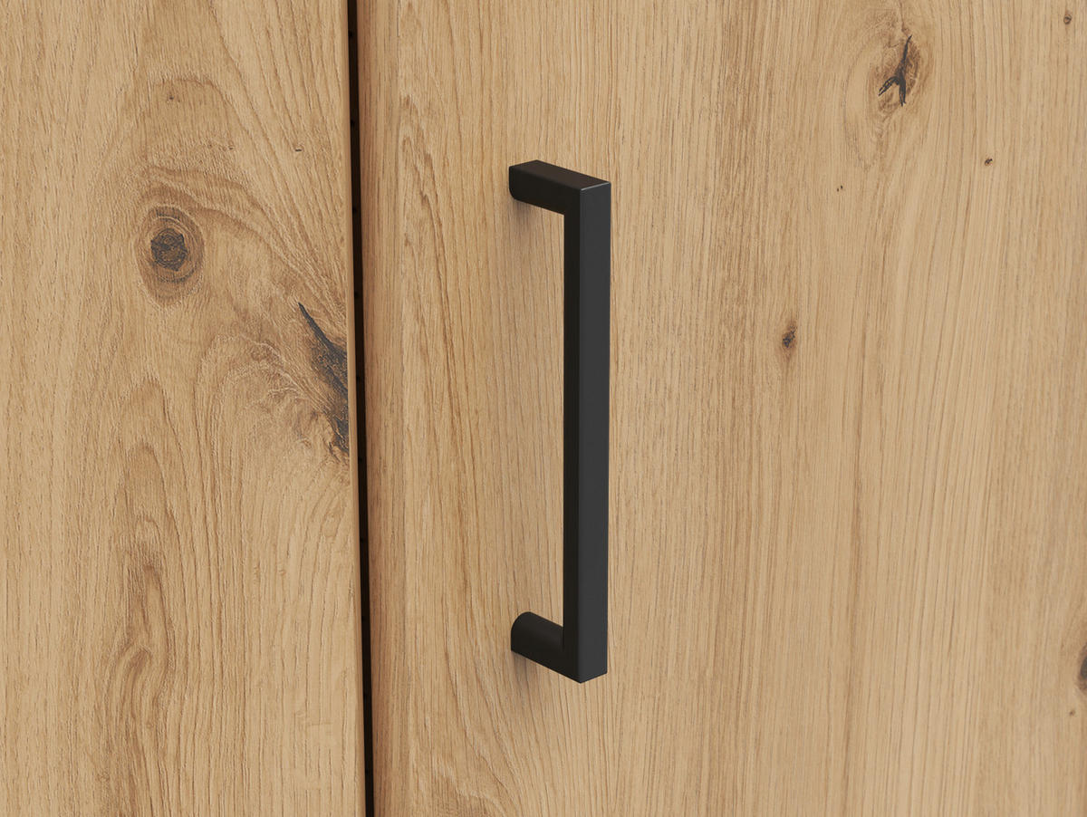 ECKSCHRANK 71,5/195/71,5 cm  - Schwarz/Eiche Artisan, MODERN, Holzwerkstoff/Kunststoff (71,5/195/71,5cm)