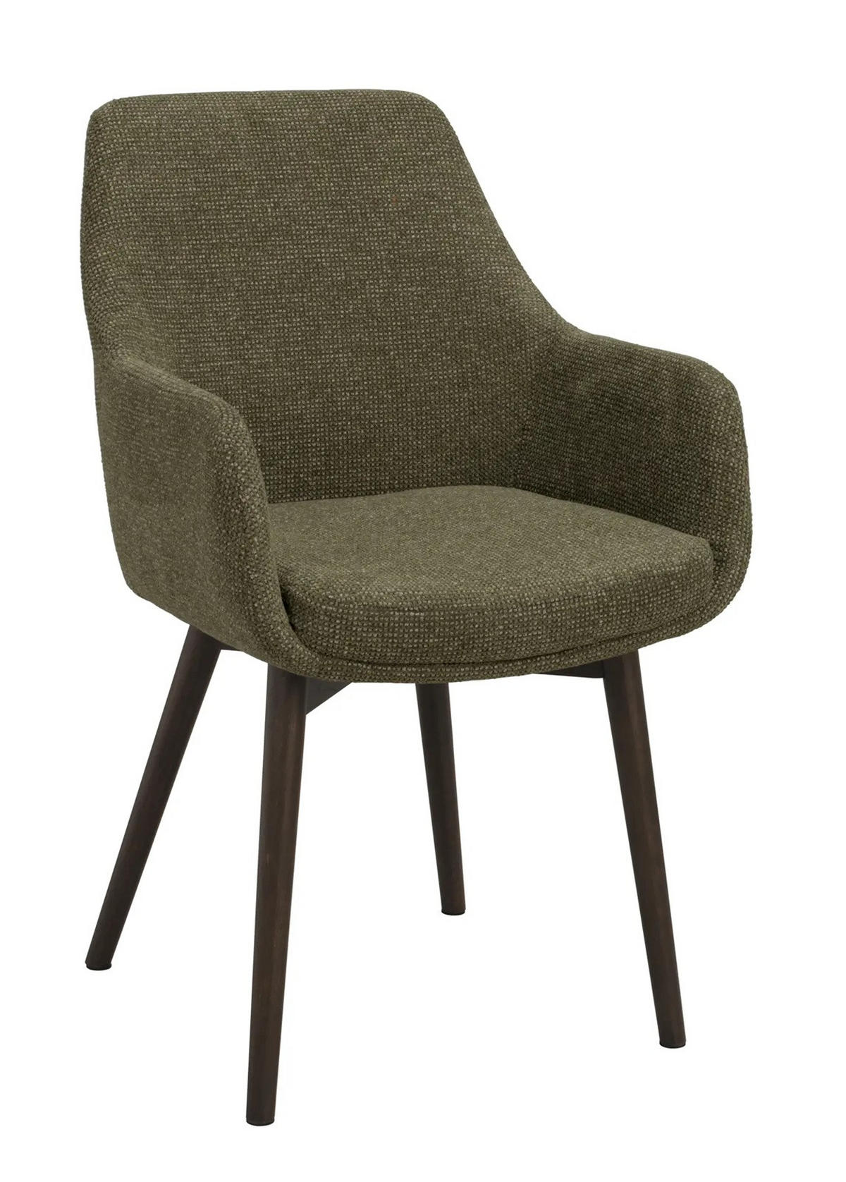 STOL MED ARMSTÖD     - grön/brun, Klassisk, metall/trä (55/88/61cm) - Rowico