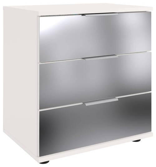 NACHTSCHRANK 52/58/38 cm  - Klar/Schwarz, MODERN, Glas/Holzwerkstoff (52/58/38cm) - MID.YOU