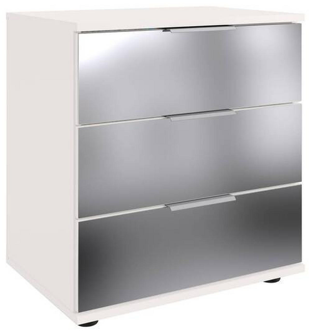 NACHTSCHRANK 52/58/38 cm  - Klar/Schwarz, MODERN, Glas/Holzwerkstoff (52/58/38cm) - MID.YOU