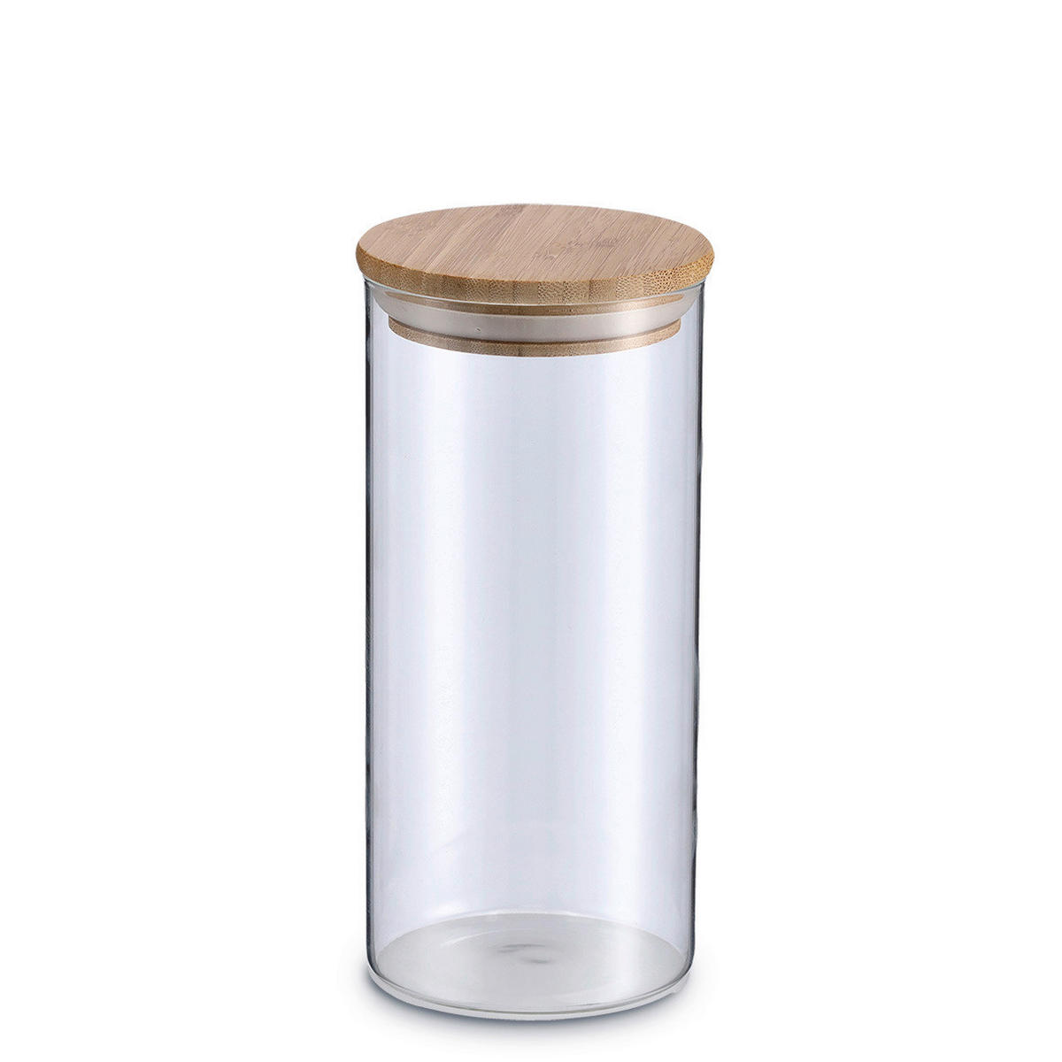 VORRATSGLÄSERSET  - Naturfarben, Basics, Glas/Holz (40/46,5/28cm) - Zeller Present