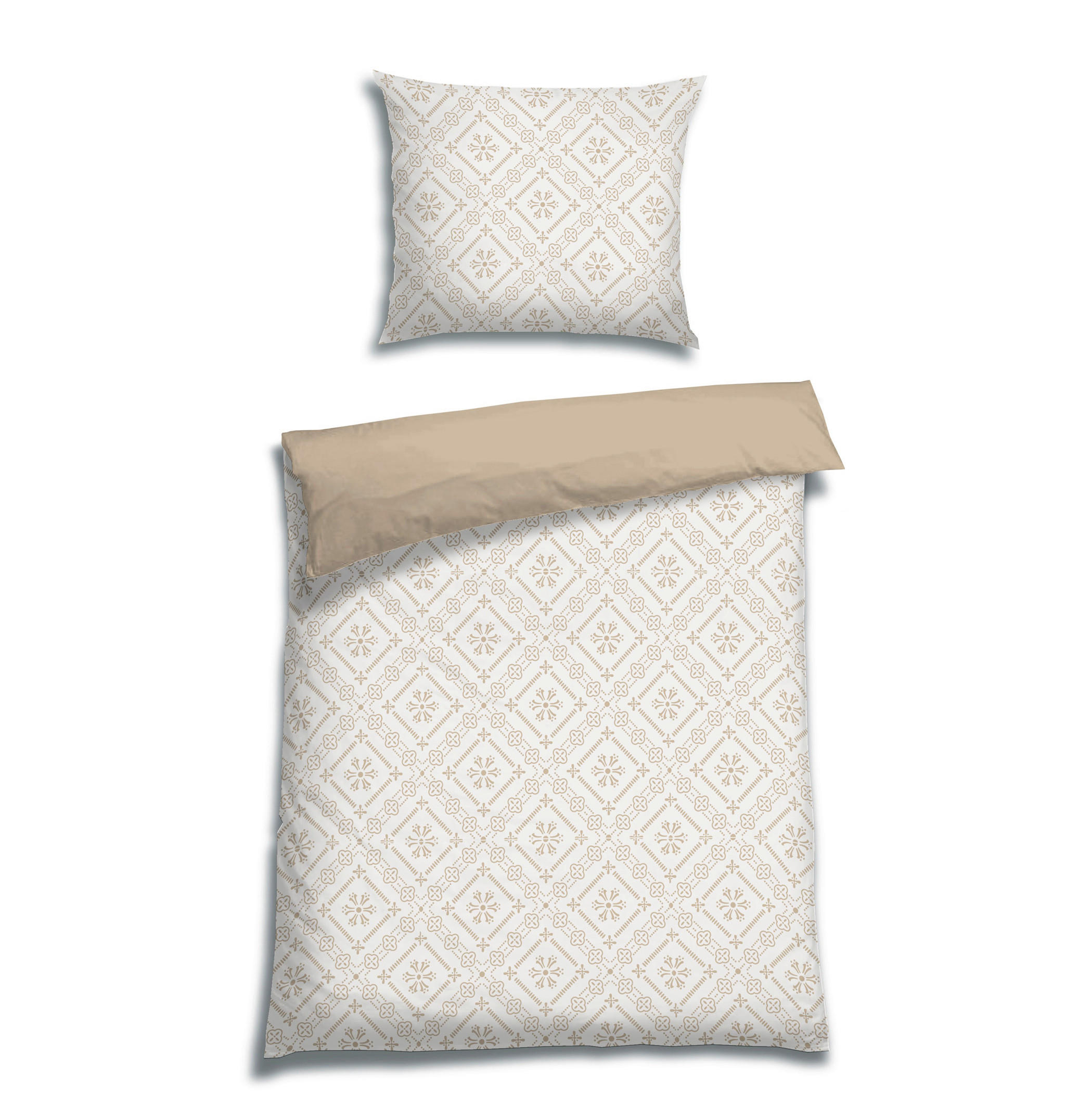 BETTWÄSCHE Renforcé 140/220 cm  - Beige, Basics, Textil (140/220cm) - Florella