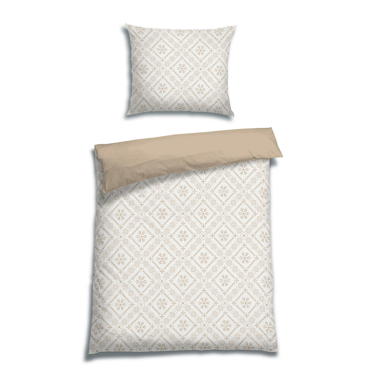 BETTWÄSCHE Renforcé 140/220 cm  - Beige, Basics, Textil (140/220cm) - Florella