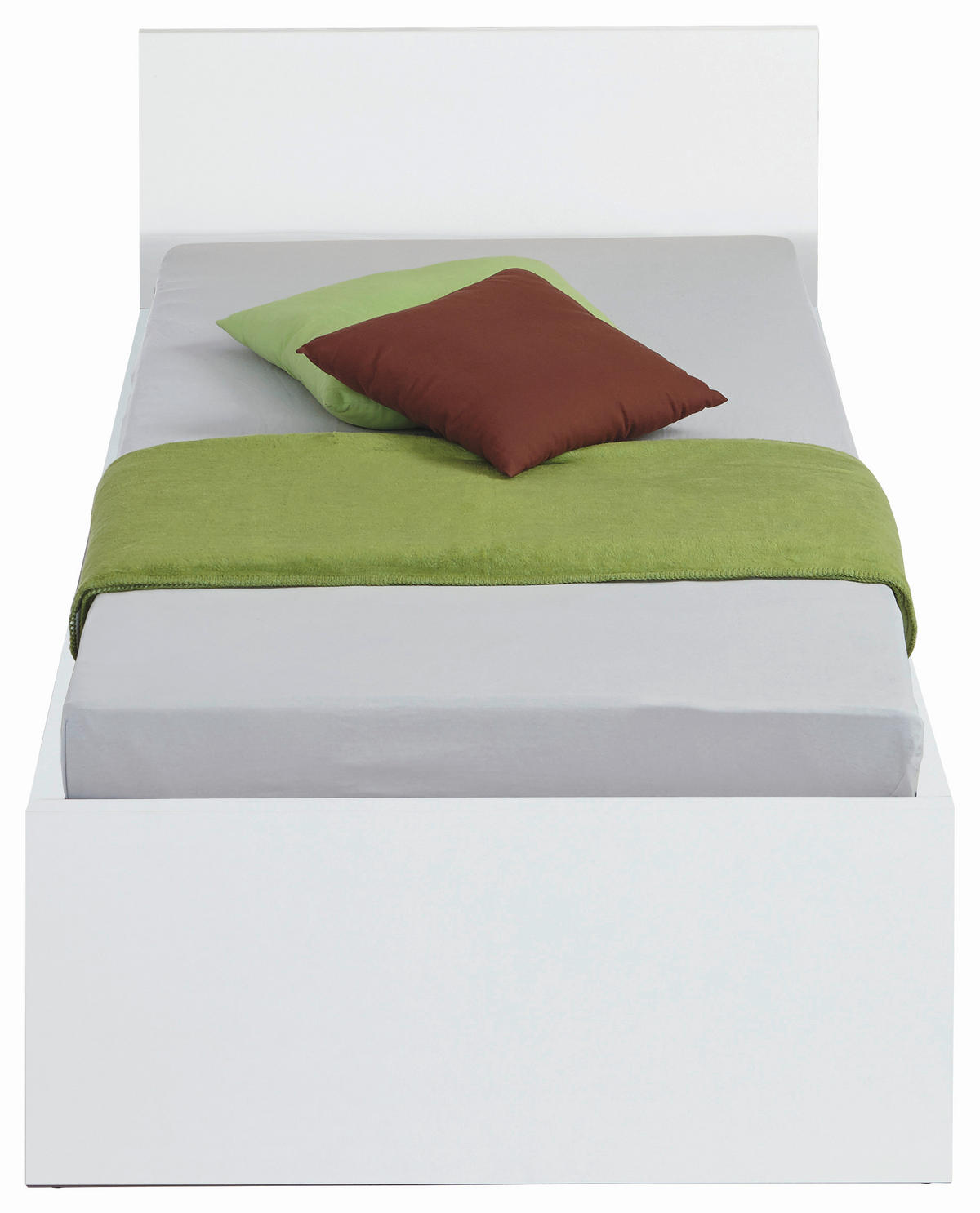 ÁGY 90/200 cm  fehér  - fehér, Konventionell, faalapú anyag (90/200cm) - Carryhome