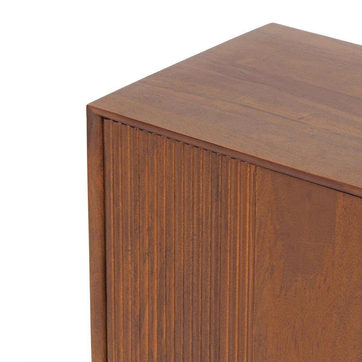 NACHTKÄSTCHEN 40/50/35 cm  in Hartholz Mangoholz Honig  - Schwarz/Honig, MODERN, Holz/Metall (40/50/35cm) - MID.YOU