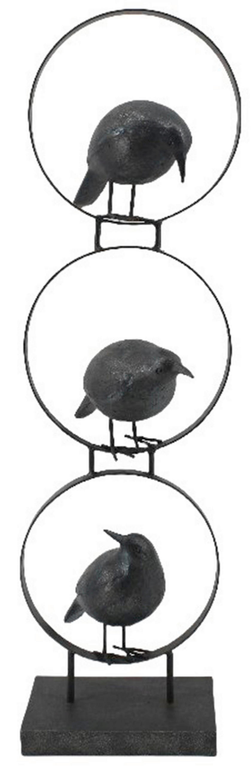 XXXLutz Dekovogel Schwarz 20x63.6x16.3 cm