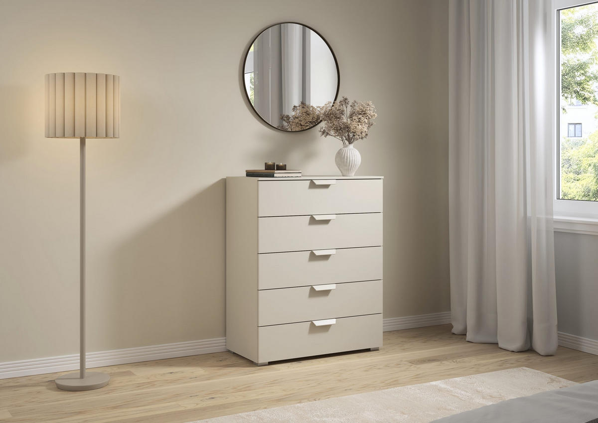 KOMMODE  in 80/100/43 cm  - Champagner, Design, Holzwerkstoff/Metall (80/100/43cm) - Carryhome