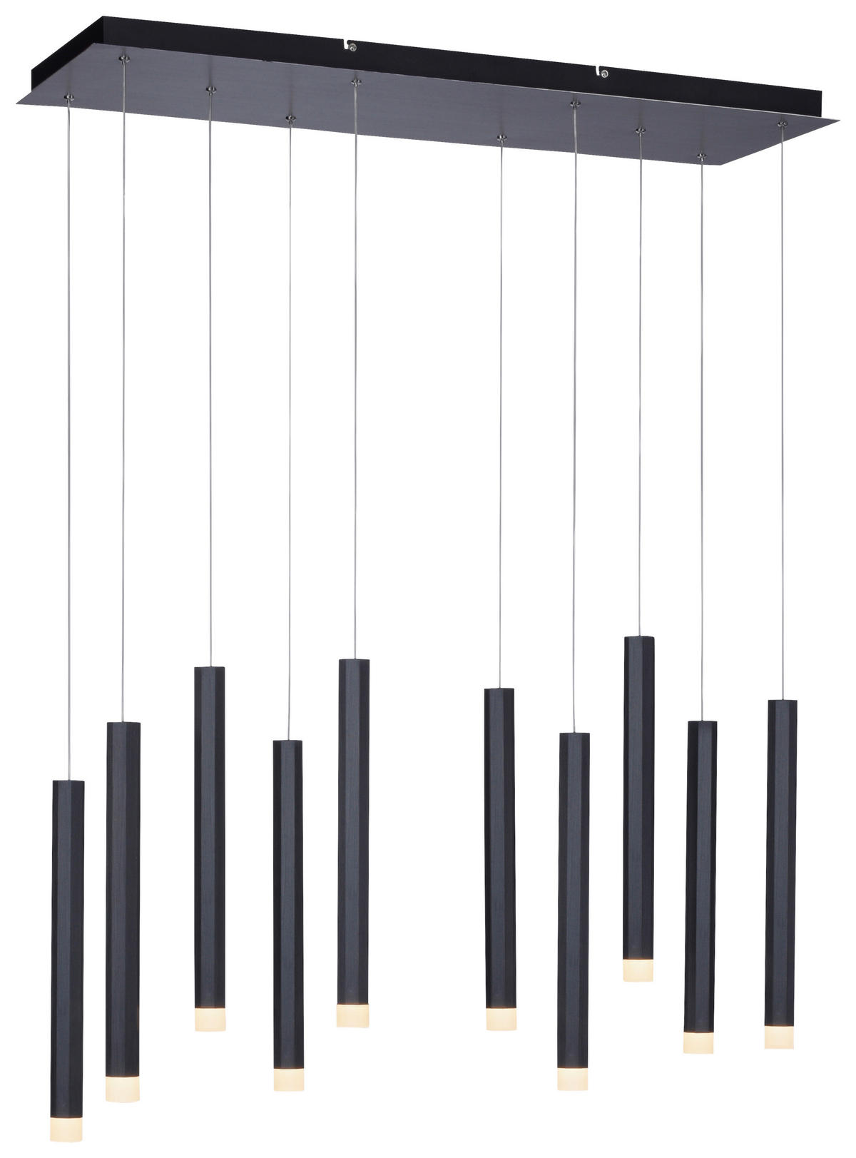 LED-HÄNGELEUCHTE Bruno 89/30/120 cm   - Schwarz, Design, Kunststoff/Metall (89/30/120cm)