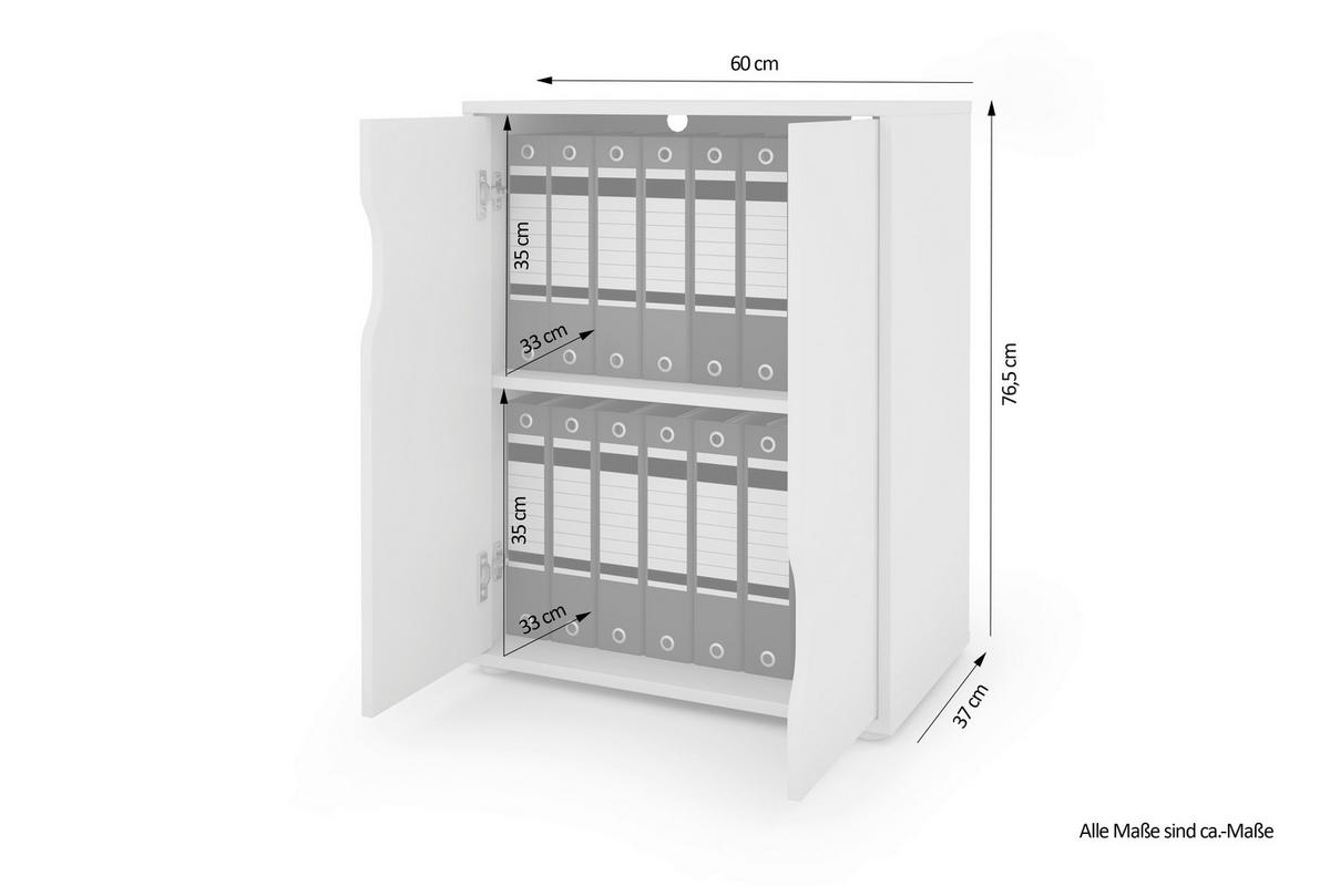 AKTENSCHRANK 60/76,5/37 cm  - Anthrazit, MODERN, Holzwerkstoff (60/76,5/37cm) - MID.YOU