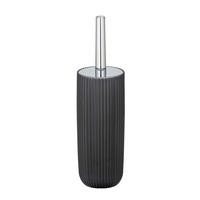 WC-BÜRSTENGARNITUR - Chromfarben/Grau, Basics, Kunststoff (10/36,5/10cm) - Wenko