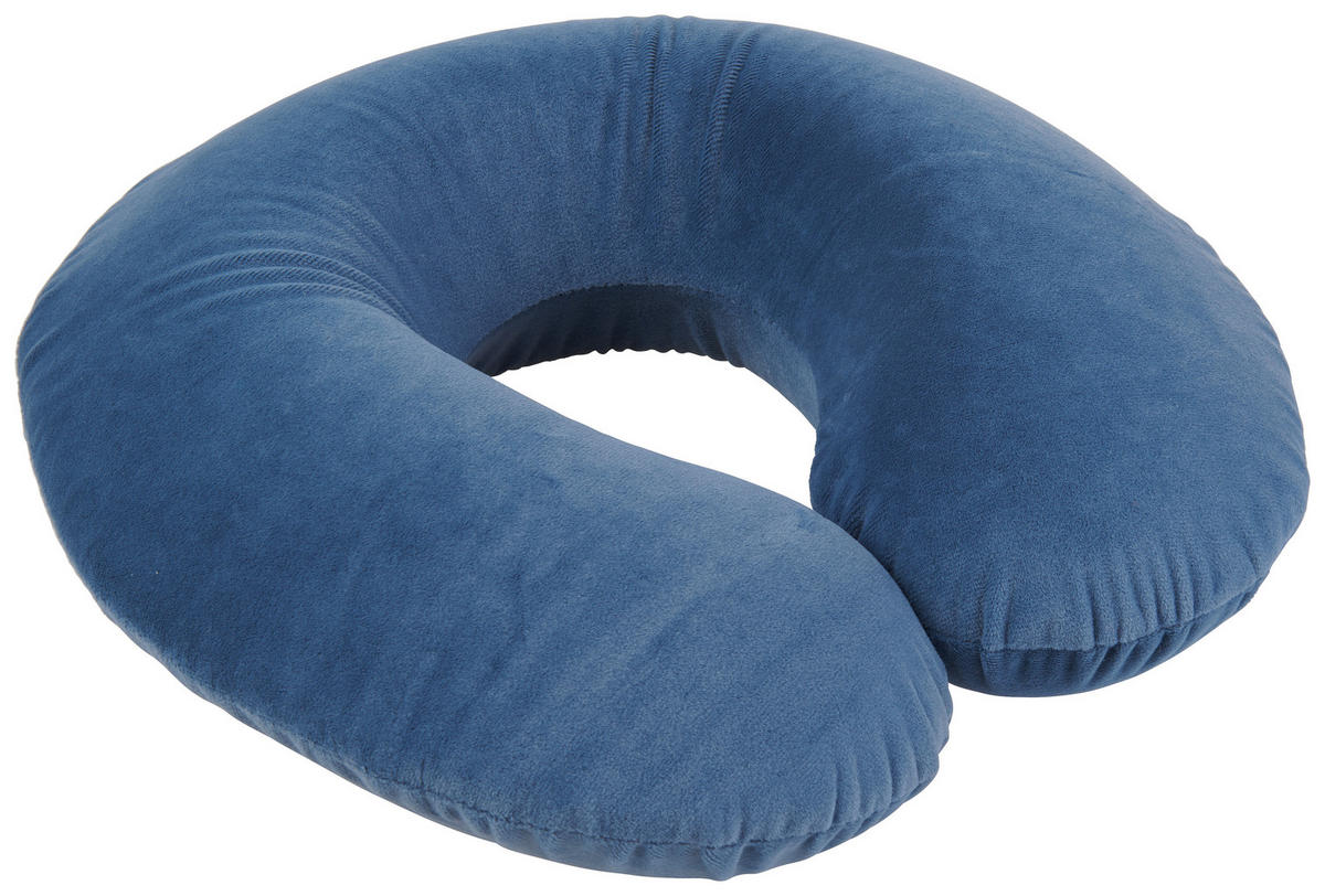 CESTOVNÝ VANKÚŠ  - modrá, Konventionell, textil/plast (24cm) - Boxxx