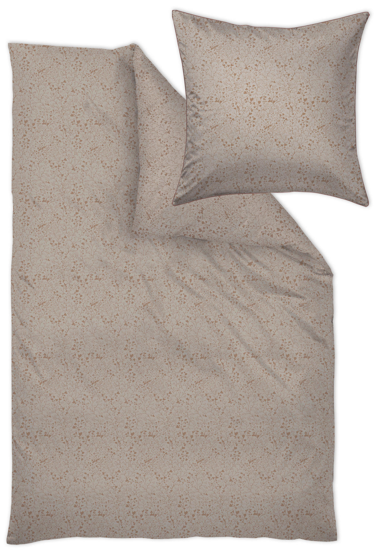 BETTWÄSCHESET Damast 160/210 cm  70 cm/50 cm  - Grün, Basics, Textil (160/210cm) - Curt Bauer