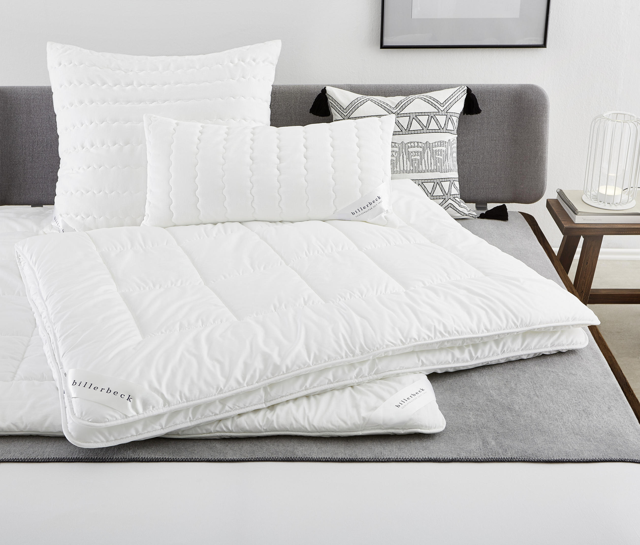 GANZJAHRESBETT Antigua Uno 135/200 cm - Weiß, Basics, Textil (135/200cm) - Billerbeck