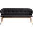 SITZBANK 188/84/60 cm in Anthrazit, Eichefarben - Eichefarben/Anthrazit, Natur, Leder/Holz (188/84/60cm) - Valnatura SITZBANK 188/84/60 cm in Anthrazit, Eichefarben - Eichefarben/Anthrazit, Natur, Leder/Holz (188/84/60cm) - Valnatura