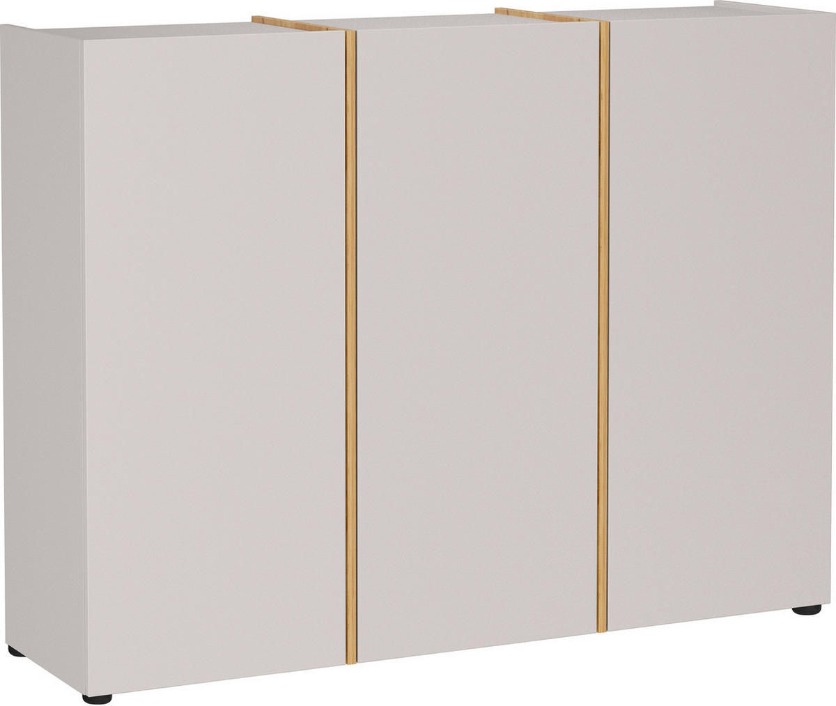 SCHUHSCHRANK Eichefarben, Kaschmir  - Kaschmir/Eichefarben, Design, Holzwerkstoff/Kunststoff (138/103/38cm)