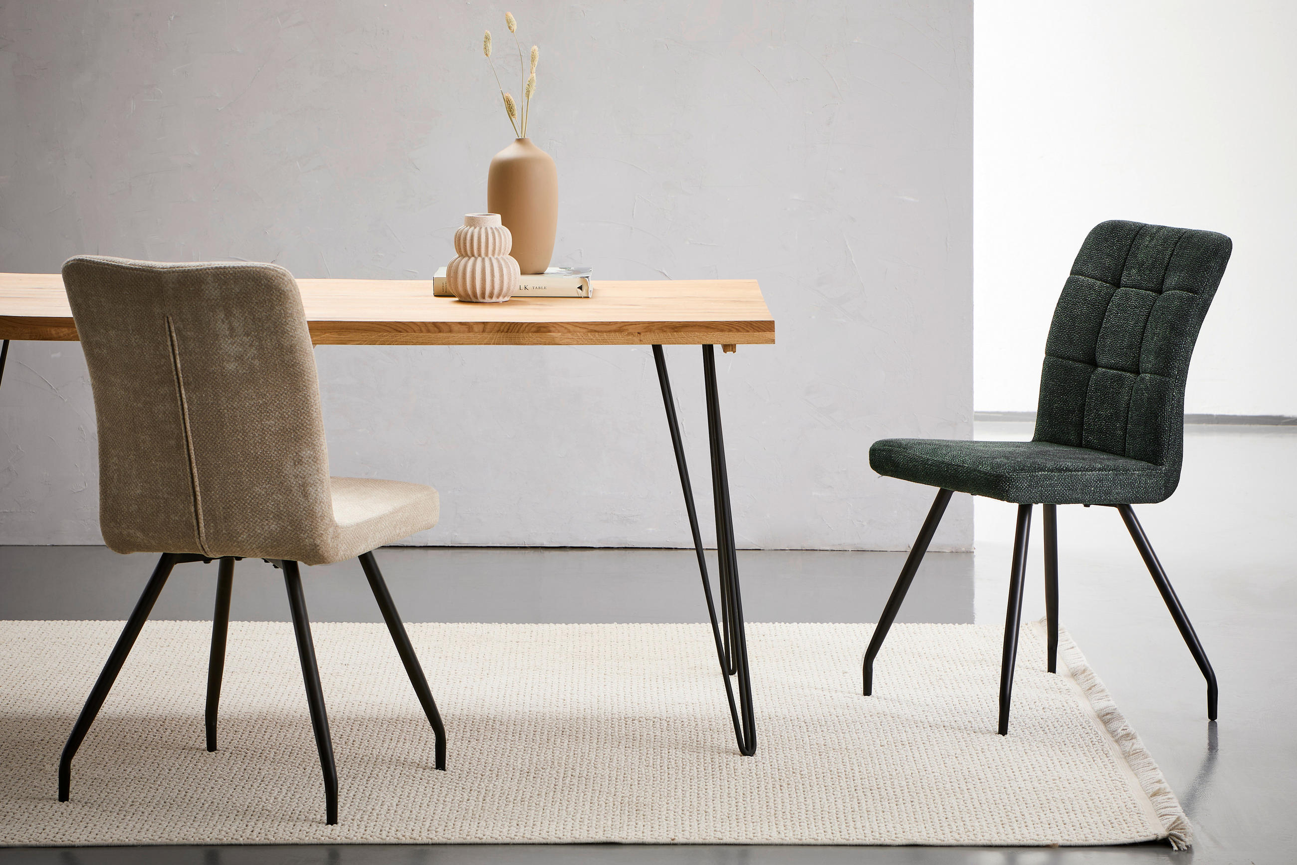 SCAUN in metal, textil turcoaz  - turcoaz/negru, Design, metal/textil (44/88/59cm) - Carryhome