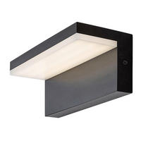 ZIDNA SVJETILJKA VANJSKA Zaragoza  - bijela/crna, Basics, plastika (21/8/9cm)