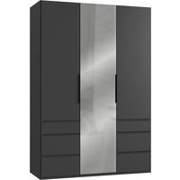 OMARA S KLASIČNIMI VRATI, barve grafita  - barve grafita, Konvencionalno, kovina/leseni material (150/216/58cm) - Hom`in