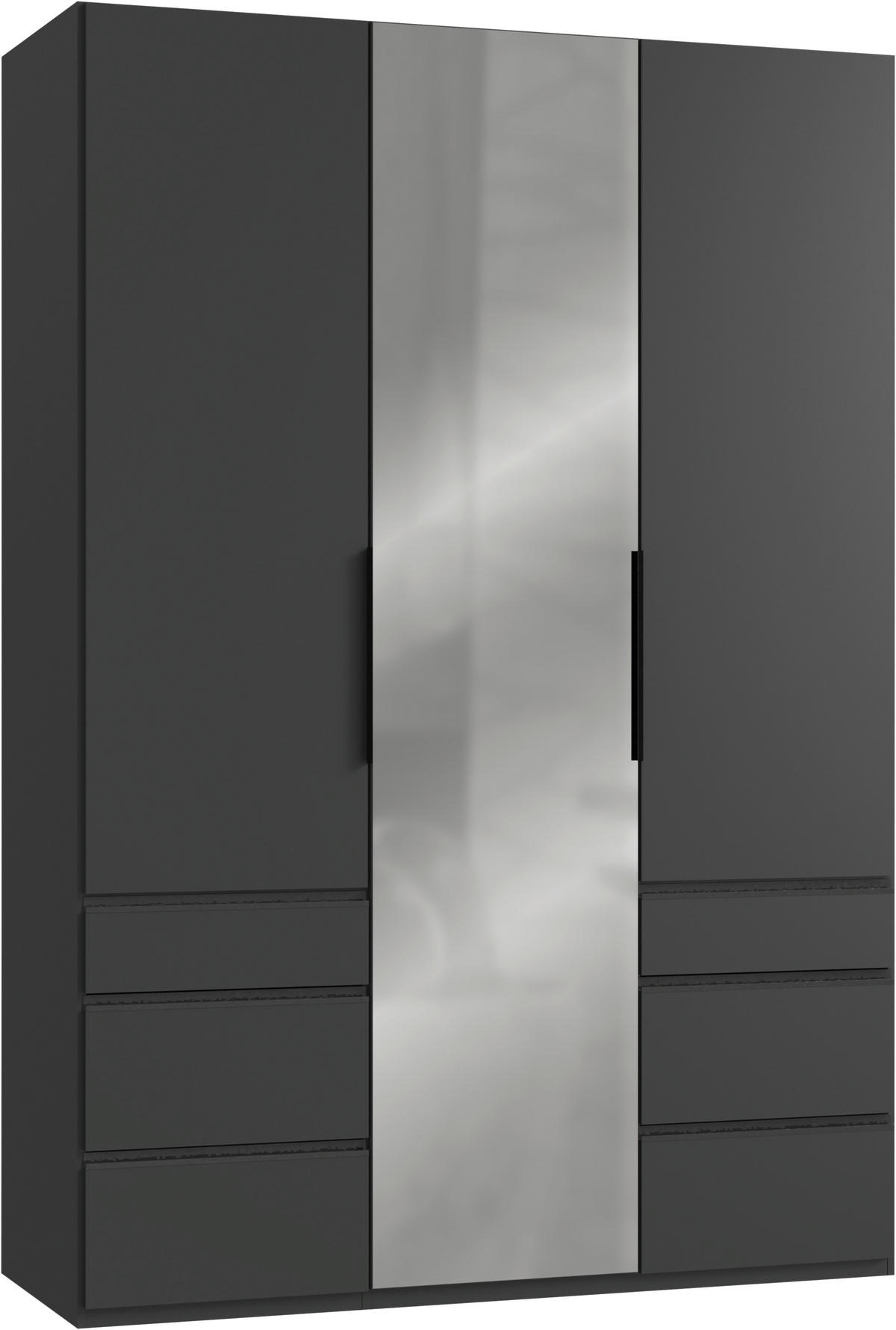 OMARA S KLASIČNIMI VRATI, barve grafita  - barve grafita, Konvencionalno, kovina/leseni material (150/216/58cm) - Hom`in