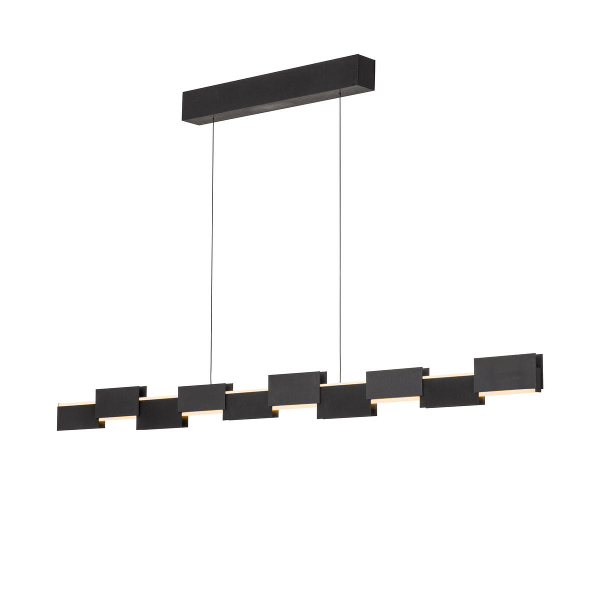LED-HÄNGELEUCHTE Creo 141/180/9,5 cm  - Schwarz/Weiß, Design, Kunststoff/Metall (141/180/9,5cm) - Grossmann