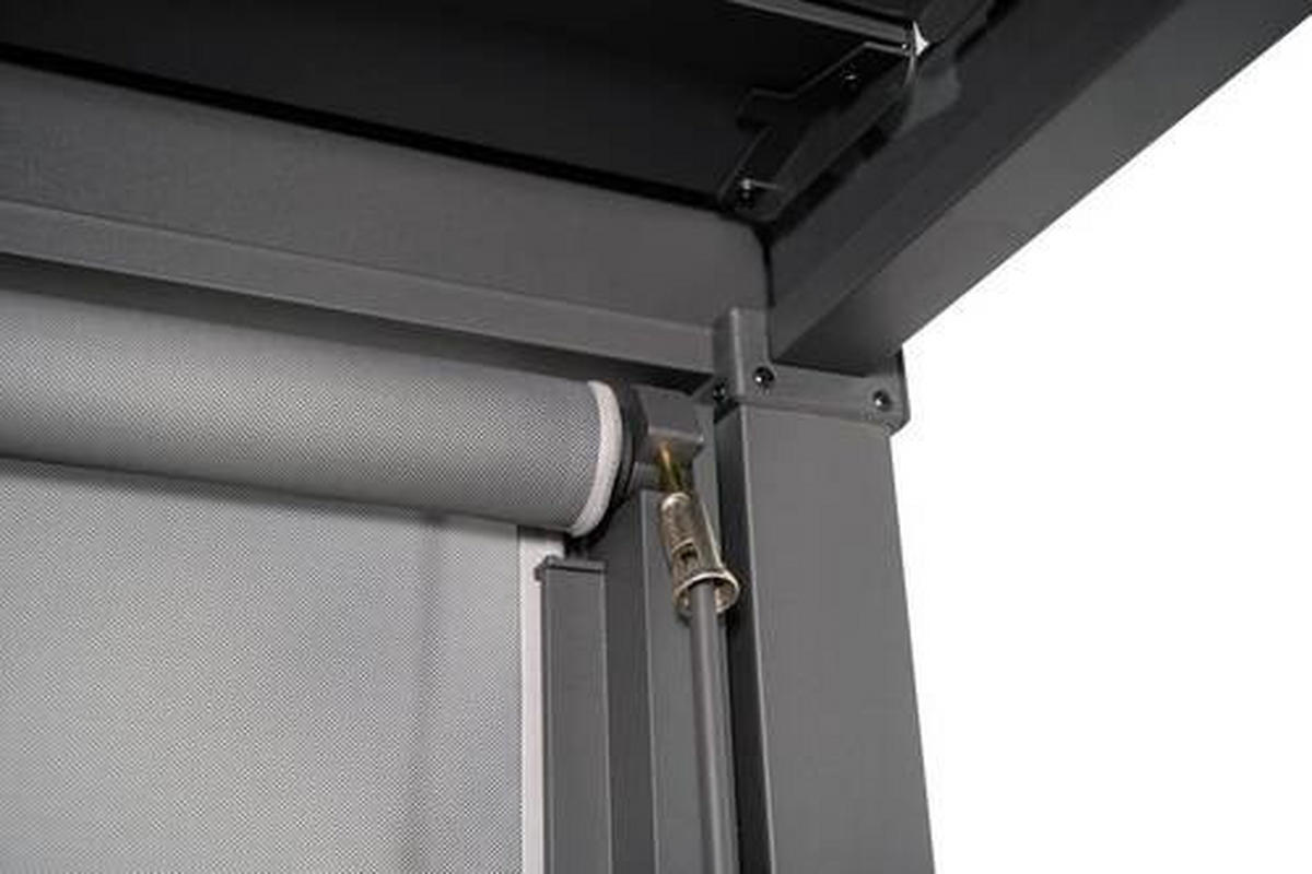 PERGOLA-ROLLO   - Anthrazit/Grau, Basics, Textil/Metall (279/224cm) - Gardenson