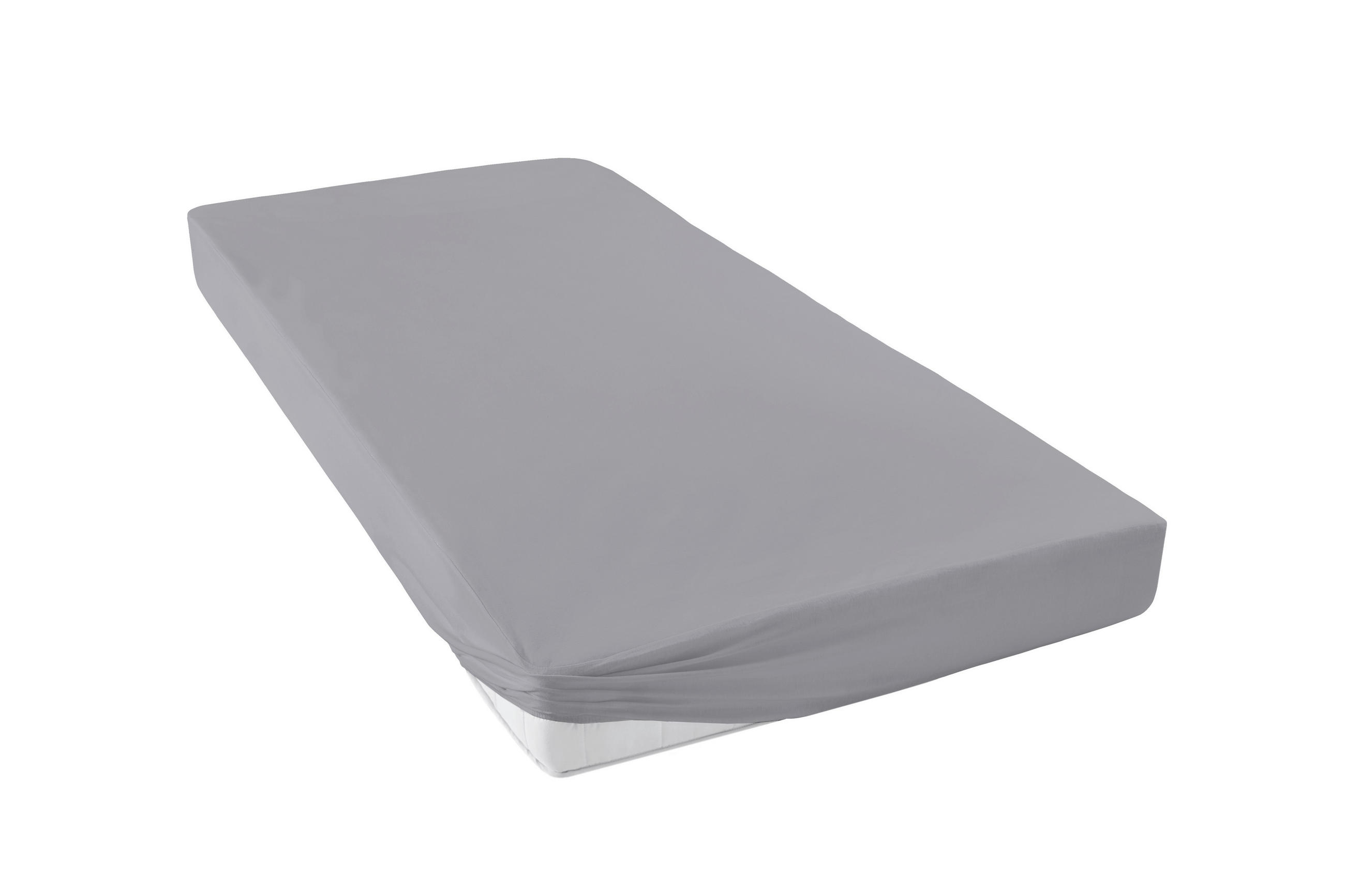 SPANNLEINTUCH 70/140 cm Jersey  - Grau, Basics, Textil (70/140cm)