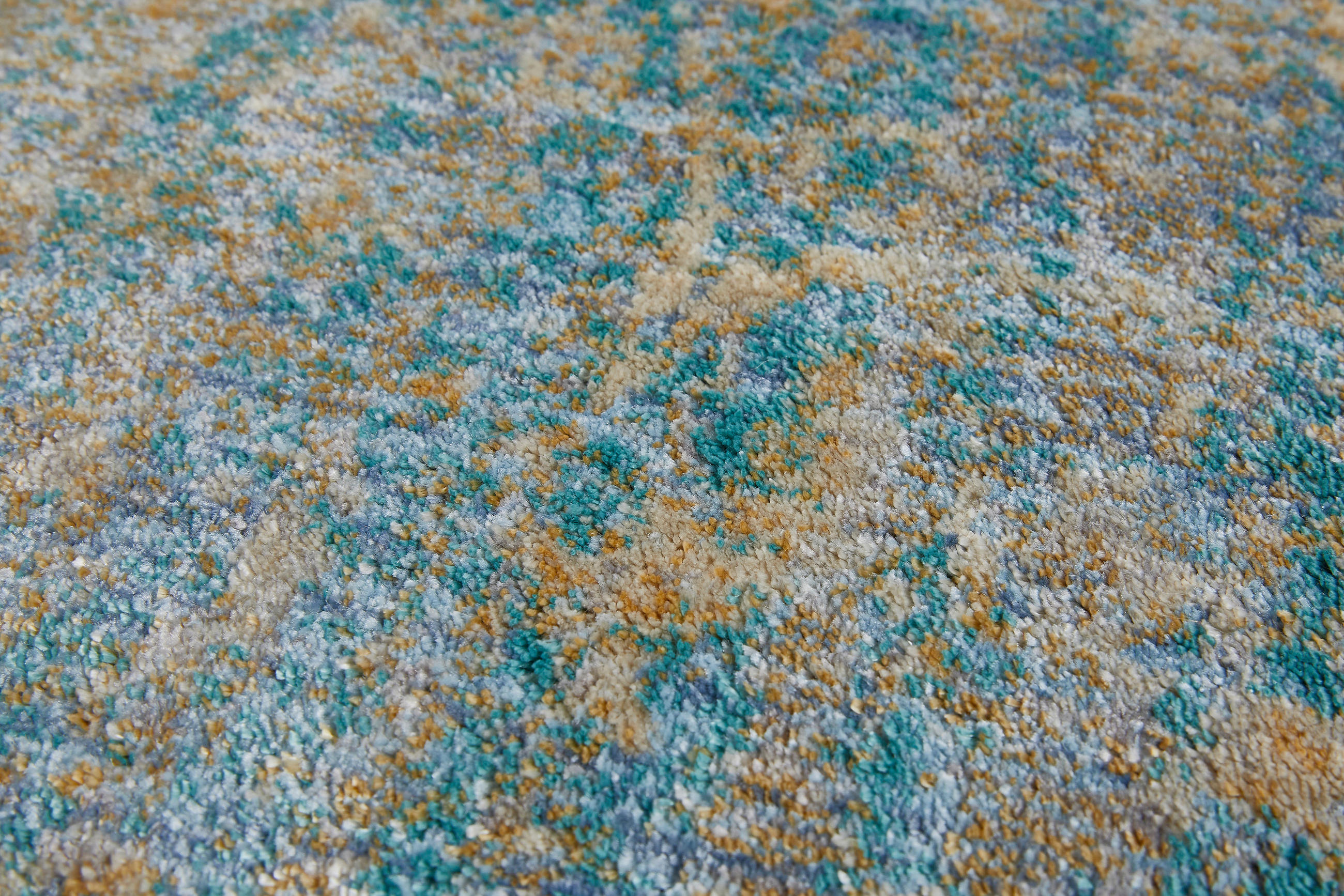 Thumbnail - Novel Webteppich Belcanto, Türkis, Textil, orientalisch, rechteckig, 130x190 cm, Bsci, für Fußbodenheizung geeignet, in ...