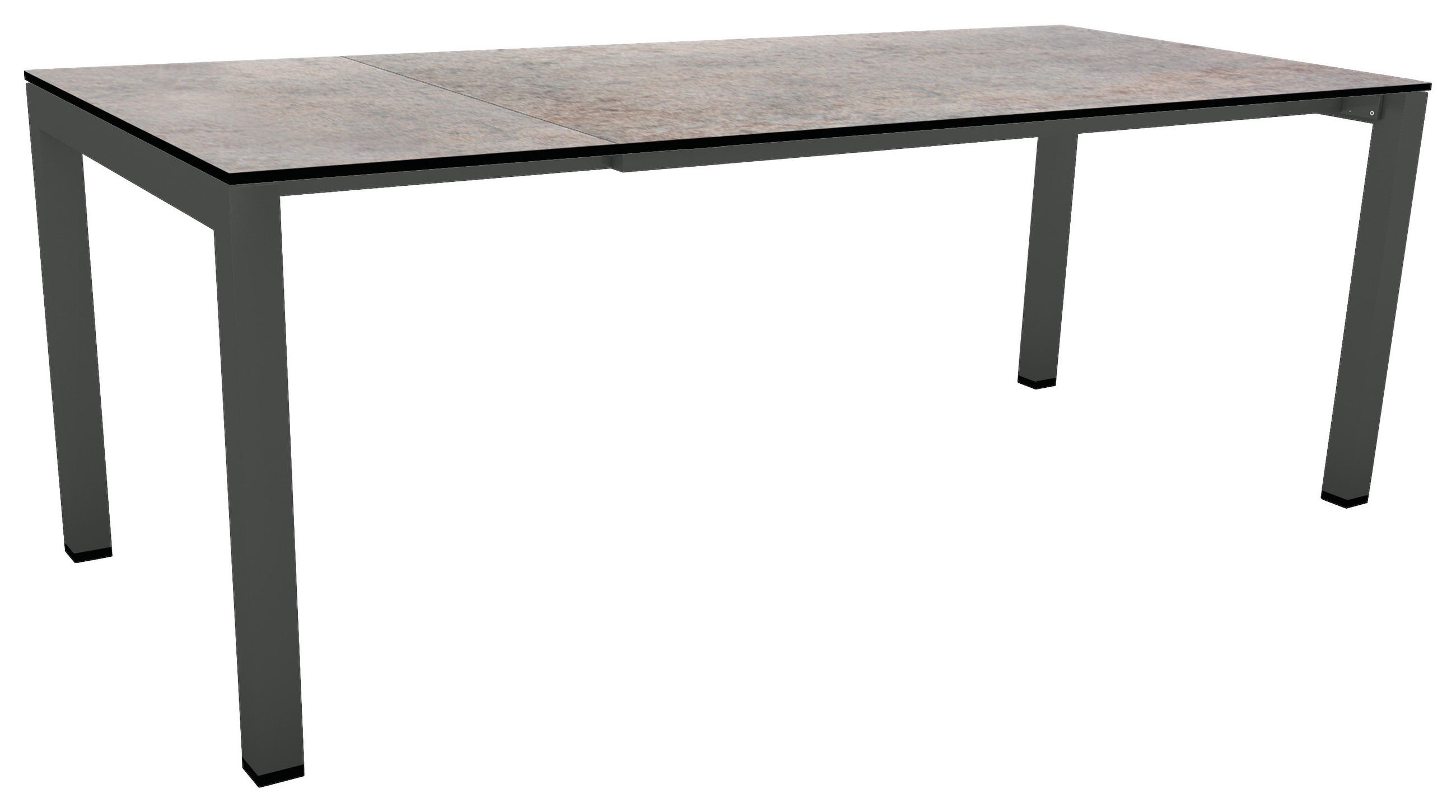 GARTENTISCH 160-210/90/75,5 cm Metall, Kunststoff rechteckig  - Anthrazit/Grau, Design, Kunststoff/Metall (160-210/90/75,5cm) - Stern