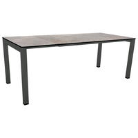 GARTENTISCH 160-210/90/75,5 cm Metall, Kunststoff rechteckig  - Anthrazit/Grau, Design, Kunststoff/Metall (160-210/90/75,5cm) - Stern