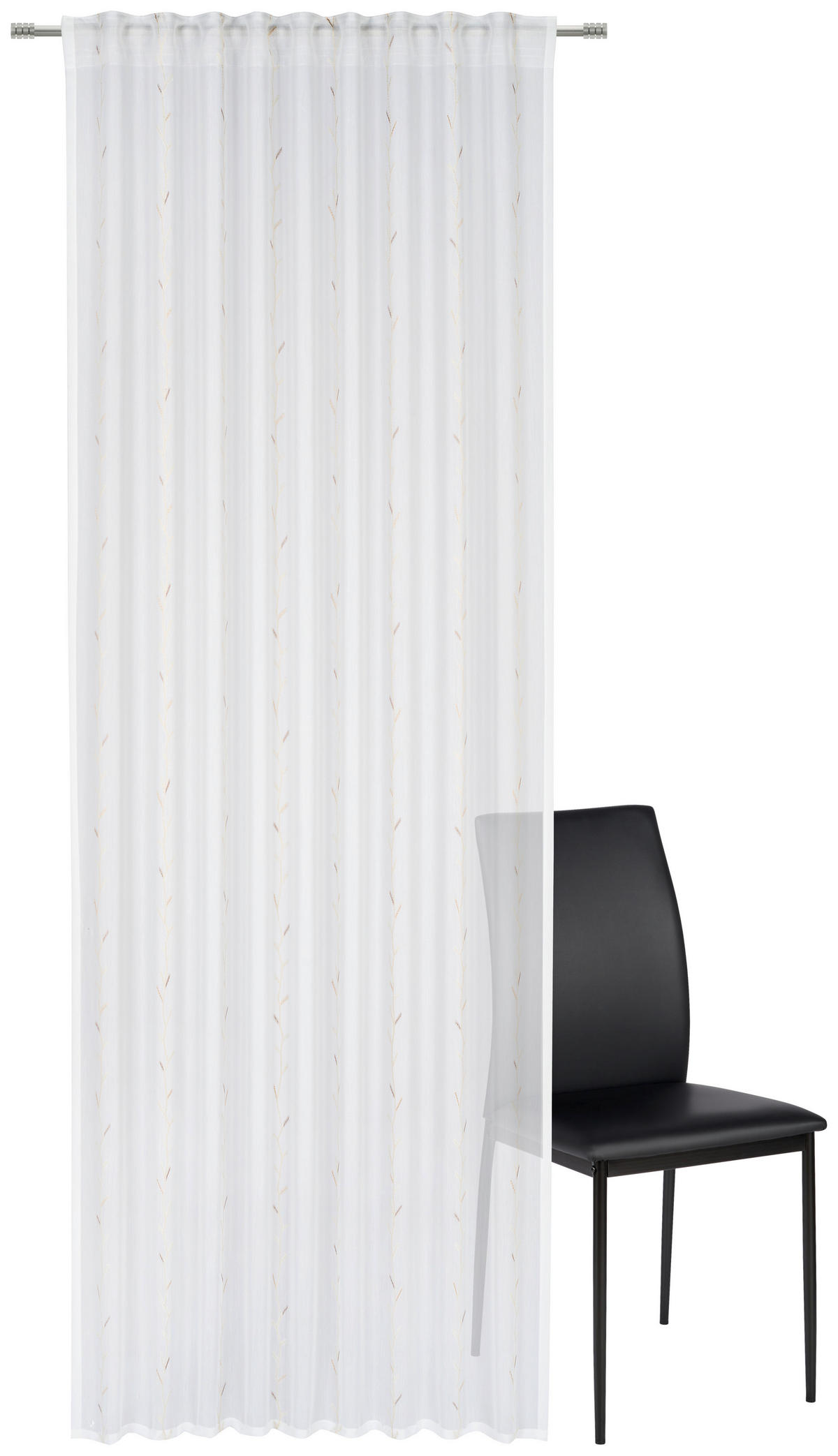 KONČANA ZAVESA  pol prosojno  140/280 cm   - bela/bež, Basics, tekstil (140/280cm) - Esposa