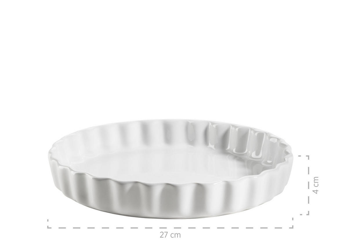 BAKFORM - vit, Basics, keramik (27cm) - Mäser