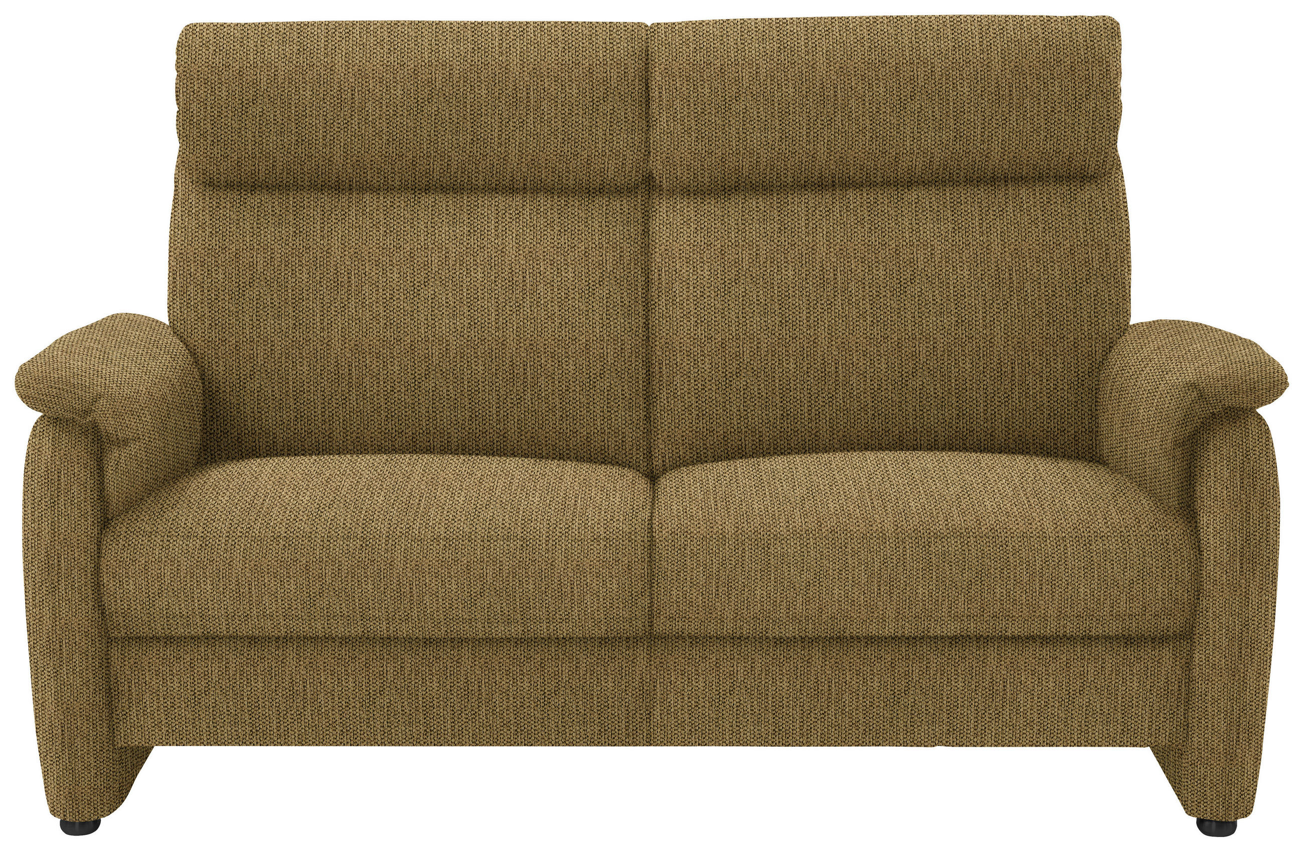 2,5-SITZER in Flachgewebe Messingfarben  - Messingfarben/Schwarz, Konventionell, Textil/Metall (178/107/97cm) - Pure Home Comfort