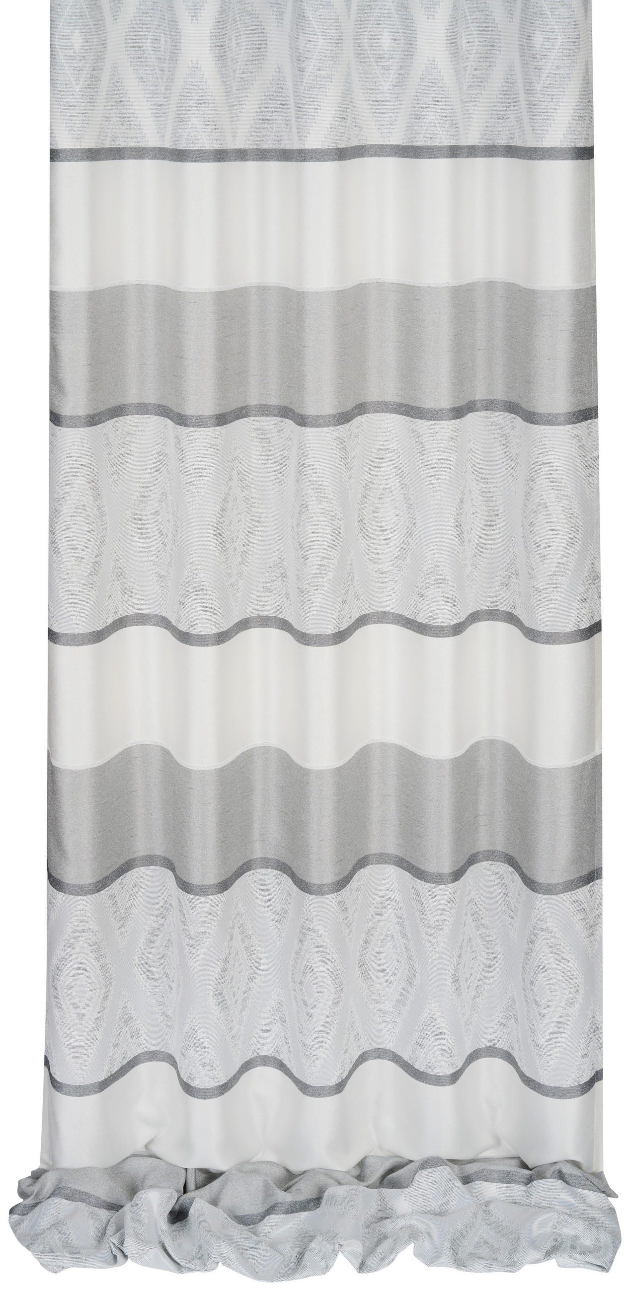 DEKOSTOFF per lfm halbtransparent  - Grau, KONVENTIONELL, Textil (140cm) - Esposa
