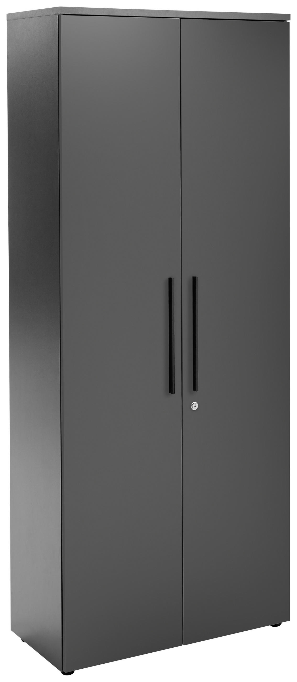 AKTENSCHRANK Graphitfarben  - Graphitfarben, MODERN, Holzwerkstoff (80/197/40cm) - Novel