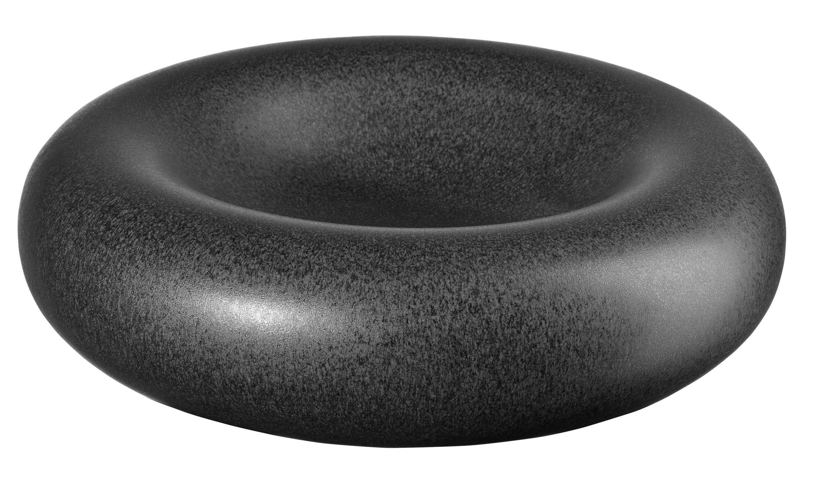 VASE  - Schwarz, Basics, Keramik (30/10cm) - ASA