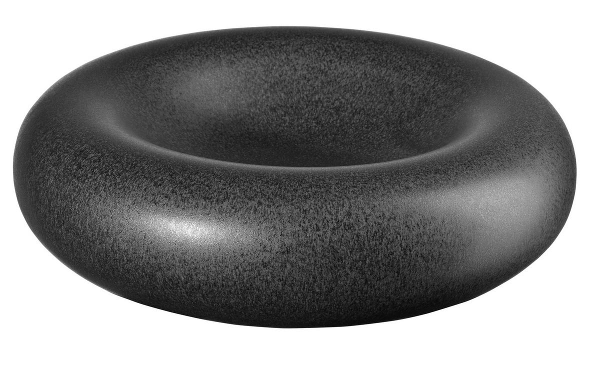 VASE  - Schwarz, Basics, Keramik (30/10cm) - ASA