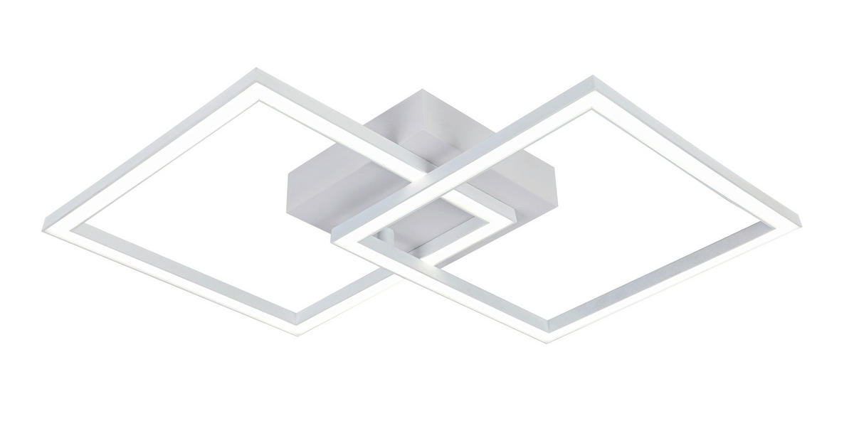 LED MENNYEZETI LÁMPA - fehér, Trend, műanyag/fém (57/35/6,5cm) - Boxxx