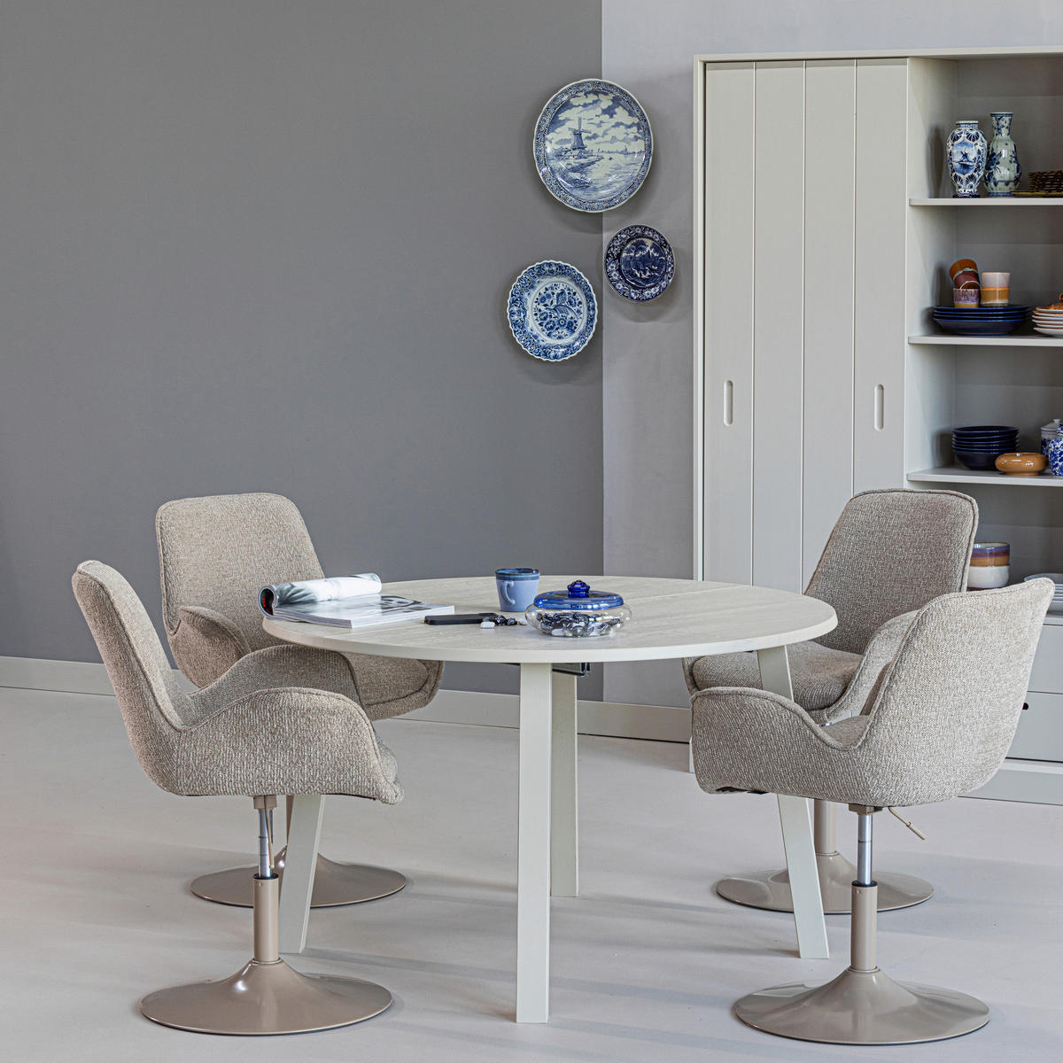 ESSTISCH in Holz 120-200/120/75 cm  - Grau, MODERN, Holz (120-200/120/75cm) - Livetastic