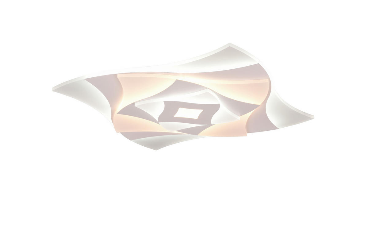 LED-DECKENLEUCHTE    48/48/5,5 cm  - Weiss, Design, Kunststoff/Metall (48/48/5,5cm) - Trio Leuchten