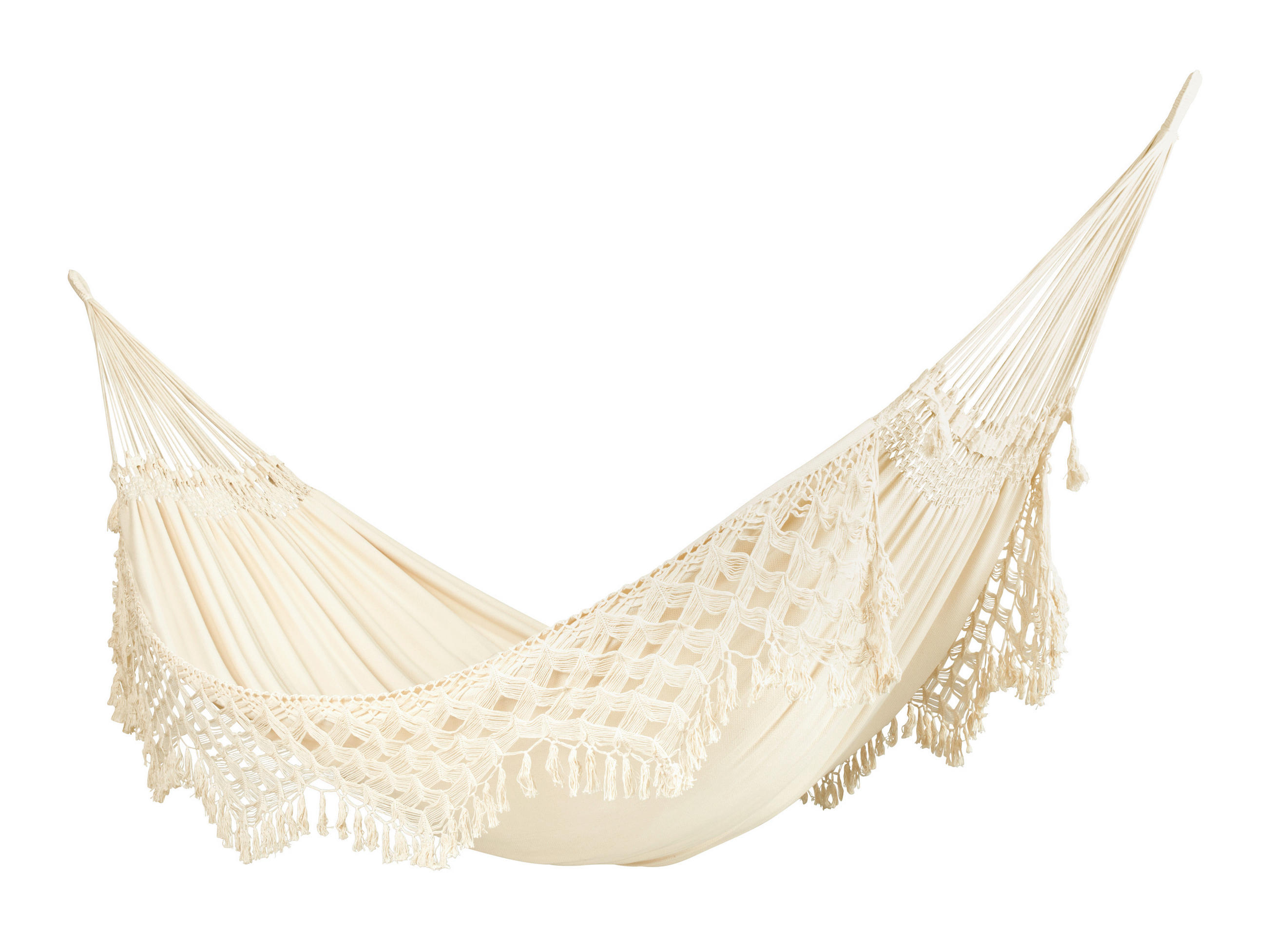 HÄNGEMATTE kingsize  - Beige, KONVENTIONELL, Textil (180/400cm) - La Siesta