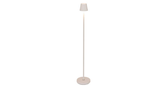 AKKU-STEHLEUCHTE 20/117 cm - Weiß, KONVENTIONELL, Metall (20/117cm) - Novel